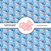 Santa Jaws Christmas Patterned Vinyl LYV_2855